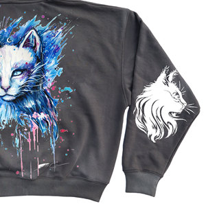 High Quality Heavyweight 100% Cotton Fleece Men's Hoodies Acid Wash Pullover Eco-Friendly Streetwear Tracksuits Puff Printing - Product Image 5