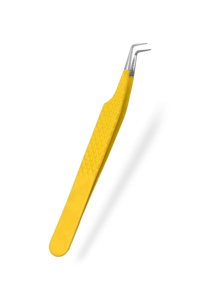 ชุดแหนบปลายขนตาสีเหลืองปลายทำจากสเตนเลสสตีลใช้ในการต่อขนตา - Product Image 4