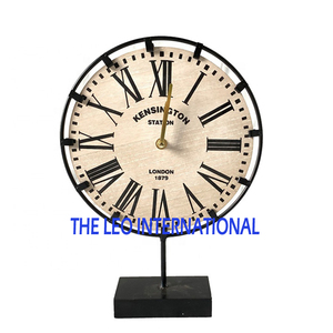 นาฬิกาตั้งโต๊ะทรงกลมทำจากวัสดุไม้ทรงกลมสไตล์แฟนซีนาฬิกาตกแต่งโต๊ะคุณภาพสูง - Product Image 5