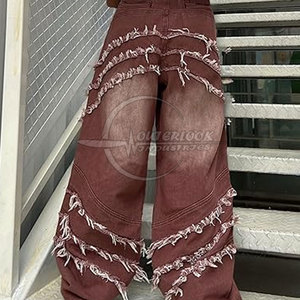 Latest Design OEM Service Wide Leg <b>Jeans</b> Pant For Men Comfortable Premium Quality Men <b>Jeans</b> Pants - Product Image 4