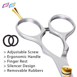 Tijeras profesionales de corte de pelo de acero inoxidable logotipo personalizado con punta de hoja afilada y bolsa protectora - Product Image 5