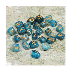En gros Cristal Naturel Top vente serpent Jaspe Rune Set pierres précieuses Agate Naturel Reiki Set Rune Set - Product Image 4