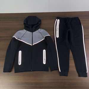 Ensemble de survêtement pour homme NKLOGO, automne 2026, veste de sport d'extérieur, capuche, bande réfléchissante, caoutchouc laminé, couche d'air, sweat-shirt décontracté - Product Image 6
