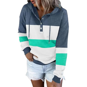Casual 100 percent cotton <b>fleece</b> <b>hoodies</b> for women soft pullover streetwear sweatshirt custom logo wholesale - Product Image 3