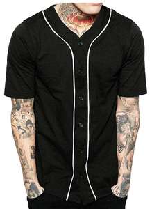 Custom Solid Baseball Jersey <b>Shirt</b> for <b>Men</b> Women Latest Design with Plain Short Sleeves Button T-<b>Shirt</b> Baseball Jersey - Product Image 3