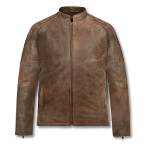 Vestes en cuir Couleur unie Vêtements décontractés Veste en cuir pour homme Vêtements de rue Nouvelle mode Veste en cuir d'hiver confortable pour homme - Product Image 1