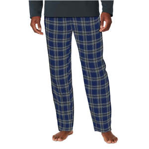 Set da 2 pezzi Cozy Lodge da uomo XL di Cuddl Duds, felpa in flanella blu e pantaloni pigiama a quadri - Product Image 3