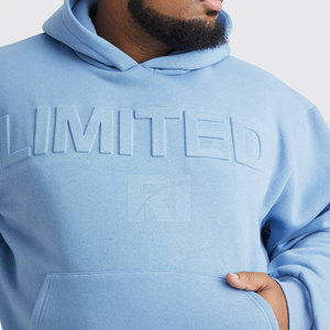 Vêtements de mode pour l'extérieur Sweats à capuche en relief pour hommes Vente en gros Vêtements décontractés pour l'hiver Sweats à capuche en relief pour hommes - Product Image 3