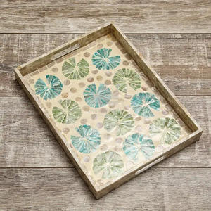 Décoration de fête Eid Mubarak nacre plateau de service pour dessert chocolat affichage vaisselle essentiel pour les occasions festives - Product Image 5