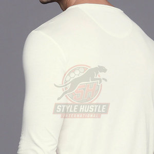Camisetas de Manga Larga para Hombre de Color Sólido a Bajo Precio, Camisetas de Manga Larga para Hombre al por Mayor, Camisetas de Manga Larga para Hombre Recién Llegadas - Product Image 5