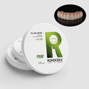 Disco de Zirconia Cerámica Multicapa Premium Rondcera Pro ML EDGE para Implantes Dentales y Puentes - Product Image 1
