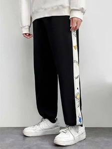 New Arrival Midweight 100% Cotton Custom Made Design Solid Color Casual Washed Style Men's Jogger Pants and <b>Trousers</b> - Product Image 3