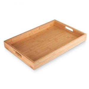 Amazon2024 petit déjeuner déjeuner déjeuner dîner apéritif pain table basse plateau forme rectangle bois d'acacia plateau décoratif de service pour la nourriture - Product Image 5