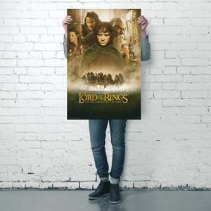 Póster en Lienzo de El Señor de los Anillos, Arte Mural de la Hermandad del Anillo - Product Image 2