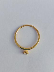 แหวนเพชรธรรมชาติสีทอง14K 18K คุณภาพสูง | เครื่องประดับสุดหรู | แหวนหมั้นเพชรแท้ผ่านการรับรอง - Product Image 2