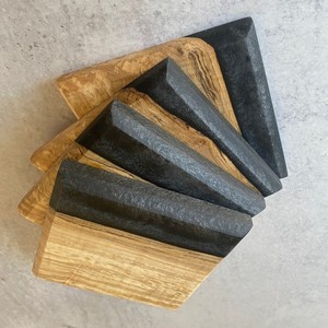 Dessous de verre de résine époxy en bois d'acacia de luxe | Dessous de verre de tasse de thé de café artisanal | Protecteur de table décoratif pour bureau à domicile - Product Image 1