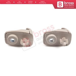 BCF5071 2 piezas de soportes para visera, clips, ganchos, retenedores, color beige, 735566854, para Ducato 250 Boxer Jumper 2006 en adelante - Product Image 3