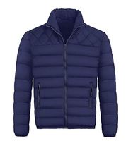 Veste d'hiver unisexe de haute qualité pour hommes Veste chaude coupe-vent à capuche en duvet Fermeture à glissière Veste isolée décontractée Veste d'extérieur
