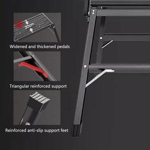 Deliladder <strong>Work</strong> <strong>Platform</strong> in <strong>Aluminum</strong> Black Color - Product Image 5