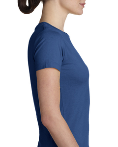 Camiseta de cuello redondo de manga corta de ajuste clásico para mujer de siguiente nivel, camisetas ligeras de manga corta de ajuste relajado de algodón de estudio para mujer - Product Image 6