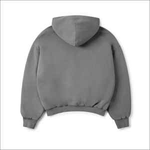 Sweat-shirt à capuche surdimensionné de haute qualité 500 g/m², logo personnalisé, uni, noir, lourd, coupe ample pour homme, sweat-shirt unisexe - Product Image 4