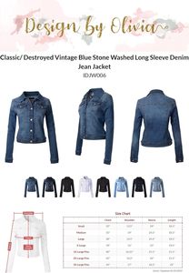 Chaquetas de mezclilla de calidad pura para mujer con diseño único Estilo de moda para Otoño e Invierno Ventas calientes - Product Image 6