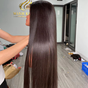 Extensions de cheveux 100% humains, perruque sans colle avec HD pour dentelle suisse, style vague naturelle, origine Vietnam - Product Image 1