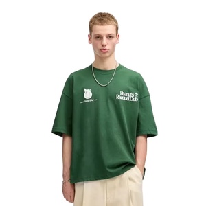 Oversized Retro 100% Cotton <b>Men's</b> <b>T</b>-<b>Shirts</b> High Quality Printed Custom Logo Loose Fit Street Style Custom Designs High GSM <b>Shirt</b> - Product Image 2