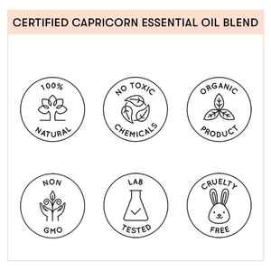 Capricorn Zodiac 100% Pure Essential Oil Blend Moisturising Nourishing Body Oil <b>Pine</b> Lemon Organic Herb Ingredients <b>Box</b> - Product Image 6