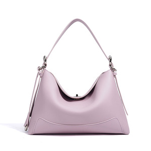 Women's Vintage Tote Crossbody Bag Genuine Cowhide Leather Lock Buckle Single Shoulder Dual Handles-Fashionable <b>Handbag</b> Ladies - Product Image 6