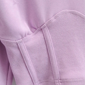 Sweat à capuche imprimé pour femme, couleur unie, 100% coton, sweat-shirt d'entraînement de gymnastique, logo avant, col à capuche d'hiver - Product Image 5