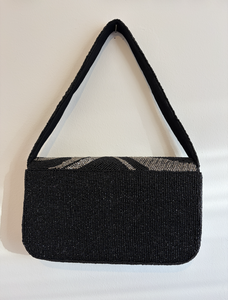 New Design Evening Clutch Bag Seed Bead Embroidery Satin Cotton Lining Elegant Beaded Cross-Body Strap <b>Magnetic</b> Closure Handbag - Product Image 4