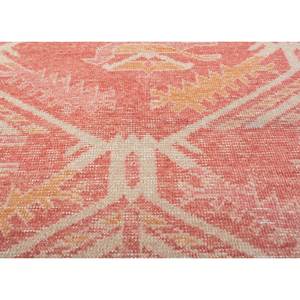 Alfombras Erbe de Lana y Viscosa con Patrón Geométrico de Gran Área, Rojas y Naranjas, Anudadas a Mano, para el Hogar, Pasillo y Habitación - Modelos 3D para Adolescentes - Product Image 3