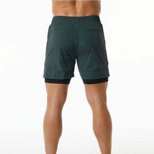 Moda verano Color sólido algodón poliéster pantalones cortos para hombres de alta calidad personalizado transpirable deportes Joggers Fitness hombres pantalones cortos - Product Image 4