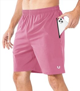 Pantalones cortos de gimnasio con logotipo personalizado para hombre, de secado rápido Material, bolsillos con cremallera, cierre de cordón para entrenamiento, correr, Fitness, fabricante OEM - Product Image 5