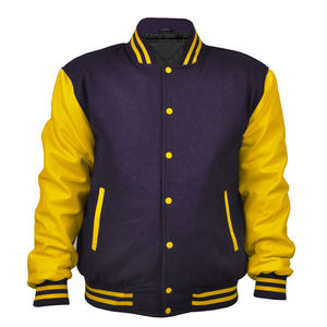 Veste en cuir de dernière génération, broderie en chenille, veste bomber en laine, veste universitaire, veste de baseball, veste varsity - Product Image 1
