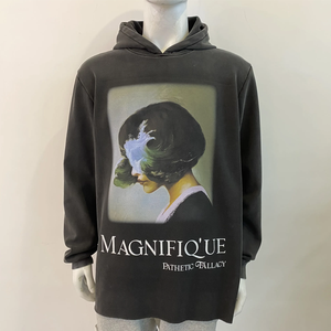 2025 entièrement Premium personnalisé en gros fabricant Vintage DTF imprimé hommes lavage à l'acide à capuche hommes et sweat - Product Image 2