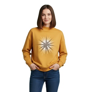 Sweat-shirt personnalisé à col montant respirant, manches longues, anti-rétrécissement, imprimé, pour femmes, idéal pour l'hiver - Product Image 1