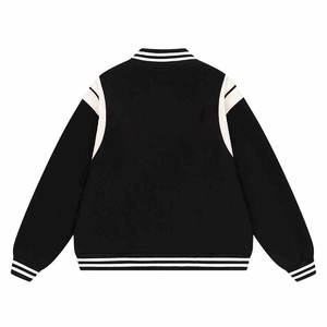 Vestes Letterman College Varsity pour hommes personnalisées 100% laine Veste de baseball coupe-vent brodée en chenille avec boutons - Product Image 2