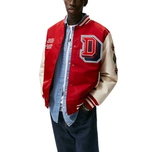 แจ็คเก็ตบอมเบอร์ผ้าวูล/โพลีเอสเตอร์แบบปรับแต่งได้ ยอดนิยมประจำปี 2025 สำหรับผู้ชาย พร้อมโลโก้ด้านหน้า กันลม สไตล์สตรีทแวร์ - Product Image 2