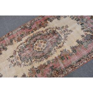 พรมขนแกะสีน้ำตาลเบจแบบดั้งเดิมขนาด3.7x6.9ฟุตงานเย็บปะแบบตุรกีคลาสสิกงานเย็บปะทรงสี่เหลี่ยมผืนผ้าสำหรับโถงทางเดิน4เมตร - Product Image 5