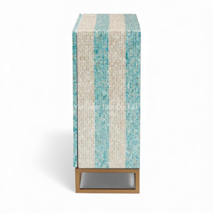 Mueble de Concha de Nácar Hecho a Mano, Muebles con Incrustaciones de Concha de Primera Calidad para Interiores Sofisticados - Product Image 4