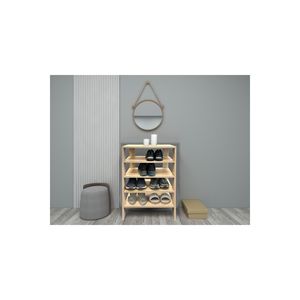 Charlie - Zapatero y Perchero Moderno de 4 Niveles de Madera Suntalam con Solución de Almacenamiento Versátil, 87x32x60cm, 2 Años de Garantía - Product Image 5