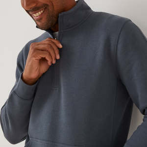 Sweat-shirt à capuche zippé pour homme en molleton bouclette de coton épais de luxe, coupe droite, longueur standard, personnalisable, pour l'hiver, vente en gros - Product Image 3