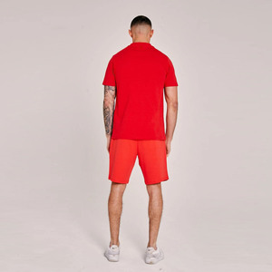Ensemble d'été pour hommes, t-shirt et short décontractés, style facile pour le café et les rencontres, courts trajets à pied, en vente - Product Image 2