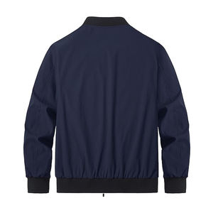 Blouson aviateur à manches longues pour hommes personnalisable en usine OEM Offre Spéciale confortable de grande taille à col montant et coupe ajustée pour l'hiver - Product Image 2