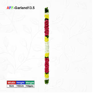 Guirlande de fleurs artificielles - Marque d'usine de fleurs artificielles - Durable, légère, faite à la main, écologique - Modèle AFF-Garland-13.5 - Prix - Product Image 1