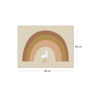 Children's 2-Piece <b>Educational</b> <b>Toy</b> Seagull with Rainbow Placemat Set - Product Image 2