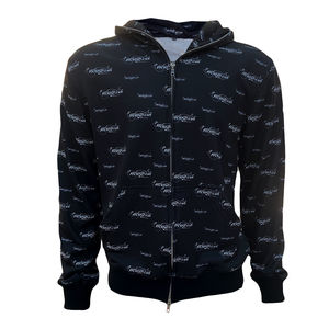 Sweat-shirt à capuche zippé avec visage intégral pour hommes, sweat-shirt à impression numérique unisexe à double fermeture éclair, streetwear, sweats à capuche décontractés vierges - Product Image 1