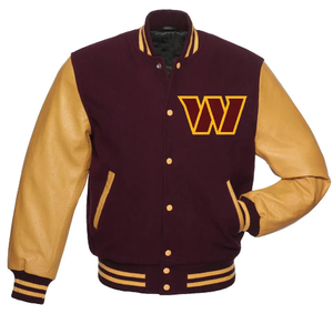 <b>Men's</b> High Quality Letterman Varsity <b>Jacket</b> Genuine Leather Hooded Collar Embroidery Winter <b>Smart</b> Stylish Sleeves - Product Image 4